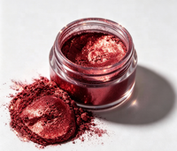 Poudre de pigment à effet spécial GUANZUN pour revêtement, emballage de luxe, impression, rouge, aluminium holographique