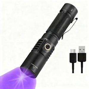 Helius 15W linterna UV 365nm UV LED aleación de aluminio Detector fluorescente portátil recargable UV antorcha <span class=keywords><strong>Luz</strong></span> - Product Image 1