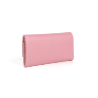 Dompet Panjang Wanita Kulit PU Kapasitas Besar Model Slim, Anti Air, Bahan Poliester, Resleting, Multifungsi, Grosir dari Produsen