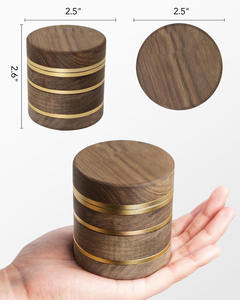 <span class=keywords><strong>Moulin</strong></span> à épices manuel de 2,5 pouces, en bois de noyer et en aluminium, pour les herbes de cuisine et le <span class=keywords><strong>poivre</strong></span> - Product Image 6