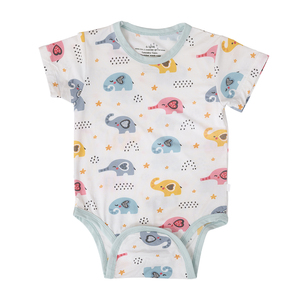 Body de manga corta de LICRA de bambú personalizado para bebé, mono de bebé para niño y niña, pelele para ropa de recién nacido - Product Image 2