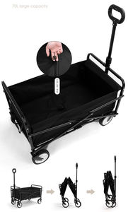 Yüksek kaliteli açık römork katlanır alüminyum balıkçılık plaj el market arabası plaj sepeti 4x4 vagon sepeti - Product Image 6