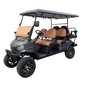 批发5kw 48v电动代步车4轮多功能带车顶的远程高尔夫球车