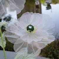 Grandes fleurs artificielles avec support, florales artisanales pour jardin, mariage, fête, hôtel, bureau, galerie d'art, vitrine