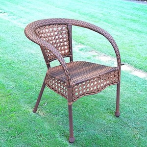كرسي مريح ترفيهي مرتفع الظهر للفناء من الخيزران الهندي لتناول الطعام في الحديقة - Product Image 3