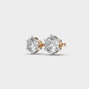 Classic Round Brilliant Diamond <b>Stud</b> Earrings Luxury <b>Sterling</b> <b>Silver</b> Fine Jewelry Elegant Designer Accessories for Women - Product Image 5