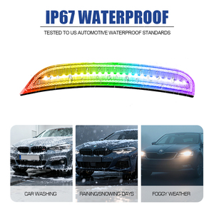 Nhà cung cấp bán buôn RGB xe phía trước phía sau Bumper <span class=keywords><strong>LED</strong></span> Side Marker ánh sáng cho Dodge sạc 2015-2021 Phụ Kiện Xe Hơi chiều rộng đèn - Product Image 4