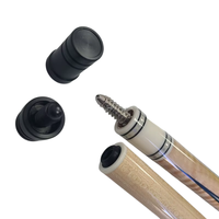 Queues de billard de carom en ébène noir et érable tigré, faites à la main, de haute qualité, étanches, 142 cm, 12 mm, joint 3/8-10