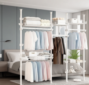 Floor-Standing <b>Clothes</b> Foldable Wing <b>Storage</b> Rack - Product Image 2