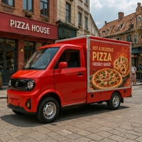 Nouveau mini-camion électrique utilitaire EV avec une capacité de charge de 500 kg et une autonomie de moins de 100 km pour les boutiques de bubble tea/pizza/café