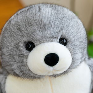 Peluche Kawaii en forme de phoque lestée avec billes intérieures, vente en gros, animal apaisant pour le sommeil et le soulagement du stress - Product Image 5