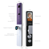 Cerradura Inteligente con Reconocimiento Facial para Hoteles y Apartamentos, Proyecto OEM ODM, WiFi, Huella Dactilar, Tarjeta, Contraseña, Cerrojo, Proveedor Mayorista