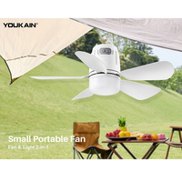 YOUKAIN 433 MHz Télécommande sans fil LED et variateur de lumière de ventilateur de plafond Moteur à courant continu pour une utilisation en extérieur