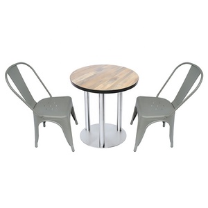 Gambe di mobili per bar e caffetterie moderne di lusso in acciaio inossidabile pesante in titanio, gambe del tavolo da pranzo - Product Image 5