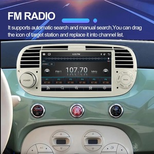 Lettore DVD per <span class=keywords><strong>Auto</strong></span> con Schermo Touch da 7 Pollici per FIAT 500 2007-2015, Navigazione GPS, WiFi, <span class=keywords><strong>BT</strong></span>, <span class=keywords><strong>Android</strong></span> <span class=keywords><strong>Auto</strong></span> e CarPlay, Lettori MP3/MP4 di Alta Qualità - Product Image 6