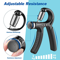 Poignée de musculation réglable 5-60 kg pour gymnastique, équipement sportif portable avec poignée à manivelle, motif antidérapant, poignées durables