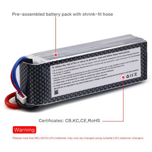 <span class=keywords><strong>Batterie</strong></span> de bâton LiPo 11.1V 5000mAh 3S 70C pour pistolets Airsoft, modèles RC et passe-temps pour bateau hélicoptère Rc Axial Hpi E-Revo - Product Image 4