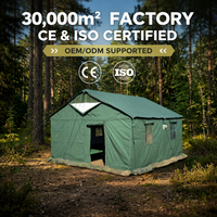 Tente de camping en toile de coton pour 12 personnes, quatre saisons, imperméable, avec lit, pour utilisation en extérieur