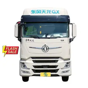 Dongfeng kendaraan komersial Tianlong GX 560 HP AMT, traktor otomatis 6x4 6.99m 89km/jam kapasitas tangki minyak 900 + 350L