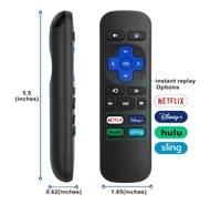 Télécommande de remplacement pour Roku Express/Premiere/Box/Player/pour Roku 1 2 3 4, NE PAS pour les modèles St