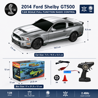 Voiture de course télécommandée RC Drift 1/24 Ford Shelby GT500 2026 la plus récente, avec télécommande pour enfant