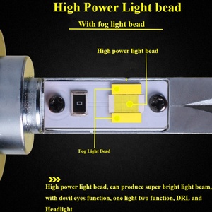 2023 New 45W 4600LM 6000K With 3000K LED Fog <b>Light</b> D2H Car LED Headlight Bulbs for Hella 5 Bi Xenon <b>Projector</b> Lens <b>Light</b> Car LED - Product Image 5