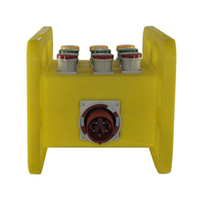 SAIPWELL QR-C5 Extérieur NEMA 4X/IP66 Étanche Portable Power Socket Box 3P + N + E/400VAC 63A Polycarbonate Gris 100A Courant
