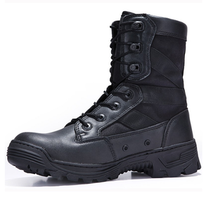 Bottes de combat TSB05 en daim marron coyote foncé, couleur café, antidérapantes, pour la chasse, l'escalade, la jungle, le désert, avec manchons en toile - Product Image 1