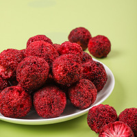 100% natuurlijk voedsel, geheel van natuurlijk fruit, rode bayberry, gevriesdroogd (FD), zoete smaak, harde textuur, kant-en-klaar, voedzaam, bulkverpakking