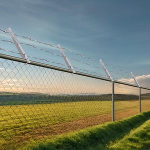 TPHUC Barbed <b>Wire</b> Extension Arms 1-3/8 In Chain Link Fence Silver Alloy Steel For <b>Garden</b> Home Use - Product Image 5