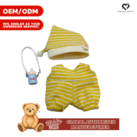Ours en peluche mignon en coton, accessoire de pyjama unisexe, design populaire, jouet de remplissage anti-stress pour anniversaire