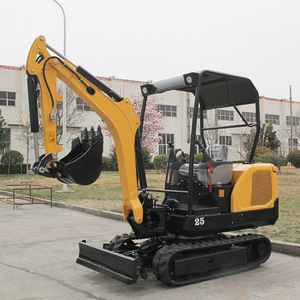 Mini-excavatrice électrique sur chenilles, moteur orange, économie d'énergie, pour creuser, niveler et ameublir la terre - Product Image 3