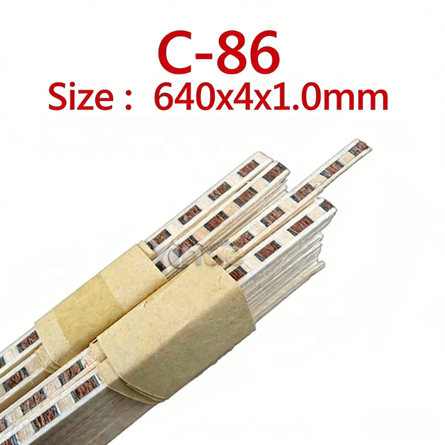 C-86 640*4*1.0mm Wood Guitar Back Panel Center Decoration Line Guitar Binding Inlay Body Project Purfling Guitar Strip