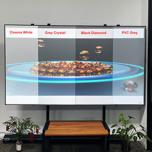 Écran de projection à cadre fixe rejetant la lumière ambiante sans bord <span class=keywords><strong>noir</strong></span>, pour Home cinéma, cinéma et bureau, KTV - Product Image 3