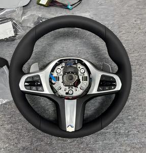 อุปกรณ์ตกแต่งรถยนต์ พวงมาลัยหุ้มหนังแท้ เหมาะสำหรับ <span class=keywords><strong>BMW</strong></span> <span class=keywords><strong>G10</strong></span> G20 G30 - Product Image 1