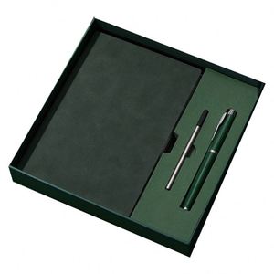 Cadeaux IStapromo, fabricant de haute qualité, ensemble cadeau carnet en cuir A5 et recharge de stylo, logo personnalisé, carnet et stylo d'affaires - Product Image 1