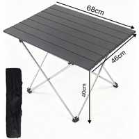 Table de camping pliante ultra-légère à prix d'usine, mini-meuble d'extérieur portable en aluminium, résistant à la corrosion, forme œuf