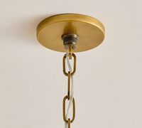 Yihao Liquidation Intérieur Salon Simple Mental et Blanc Lin Tambour Ombre Vintage Laiton Finition Pendentif