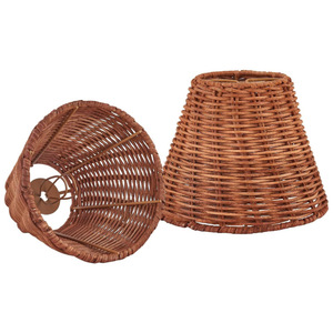 Handmade Rattan Cone Lamp Shade Rustic Style Eco Friendly Lamp Accessory For Desk <b>Bedside</b> <b>Wall</b> <b>Lighting</b> Decor - Product Image 5