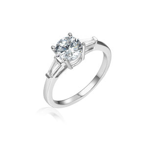 Bague de fiançailles en or massif 10K14K18K avec diamant CVD cultivé en laboratoire IGI pour homme et femme, élégante pour les fêtes - Product Image 2