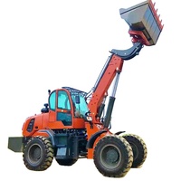 Chargeur de chargeur télescopique diesel TITAN capacité 1.2cbm chargeur frontal utilisé direct d'usine boîte de vitesses de pompe à moteur à charge nominale de 5 tonnes