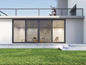 <span class=keywords><strong>Porte</strong></span> coulissante en aluminium à double vitrage, étanche, pour extérieur, villa, patio, balcon, terrasse, bureau, salon - Personnalisable intérieur/extérieur - Product Image 3
