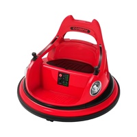 Nouvelle voiture tamponneuse électrique pour enfants d'intérieur, rotation à 360°, roues universelles, fonctionne sur batterie, en plastique