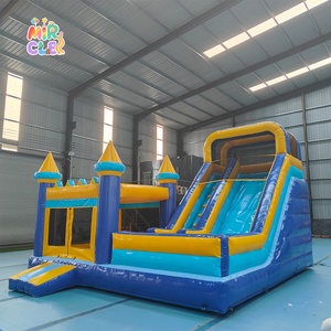 Château Gonflable Commercial Durable avec Toboggan, Combo Maison Gonflable PVC pour Location Fêtes Enfants - Product Image 3