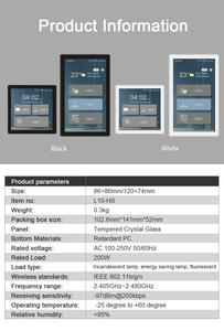 Lanbon L10 Smart Switch Interrupteur d'éclairage pour hôtel et appartement intelligent Master Control WiFi Management Durable for Commercial Use - Product Image 6