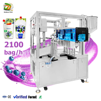 Machine de remplissage et de bouchage automatique de sachets à bec verseur pour jus, confiture, pâte et liquides