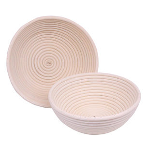 Panier à pain en rotin naturel fait à la main de 9 pouces de diamètre et 7 pouces de hauteur, panier à pain en rotin pour la levée du pain - Product Image 5