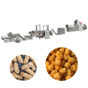 Máquina comercial para freír bocadillos inflados de maíz Máquina para freír continuamente Línea de producción de bocadillos de maíz para freír torceduras de masa frita - Product Image 4