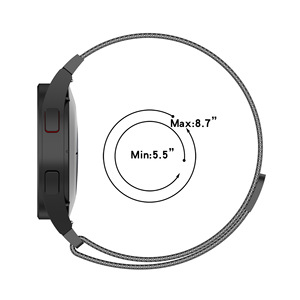 <span class=keywords><strong>Bracelet</strong></span> magnétique de luxe en acier inoxydable 20 mm, boucle milanaise réglable pour Samsung <span class=keywords><strong>Galaxy</strong></span> <span class=keywords><strong>Watch</strong></span> <span class=keywords><strong>4</strong></span>/5/6/7 - Product Image 6