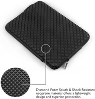 Funda Protectora para Portátil de Neopreno Acolchado con Diseño de Diamantes, Impermeable y Resistente a Golpes, para Macbook de 11, 13, 14, 15, 15.6 y 16 Pulgadas